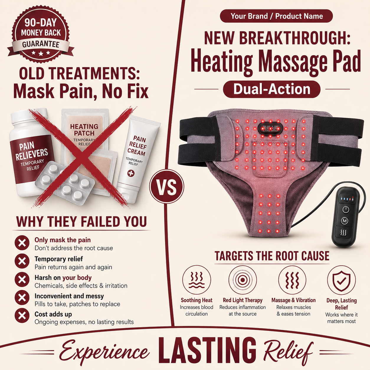 CycleEase™ Menstrual Relief Heating Pad