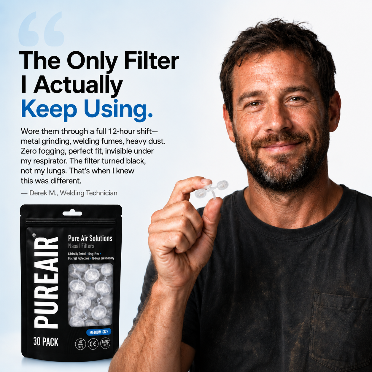 PureAir™ Clinical Tested Nasal Filters